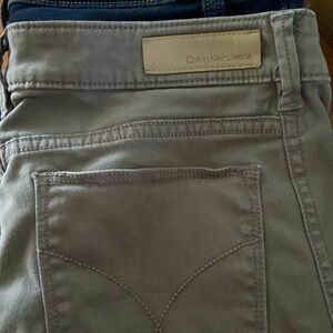Calvin Klein Gray Skinny Pants